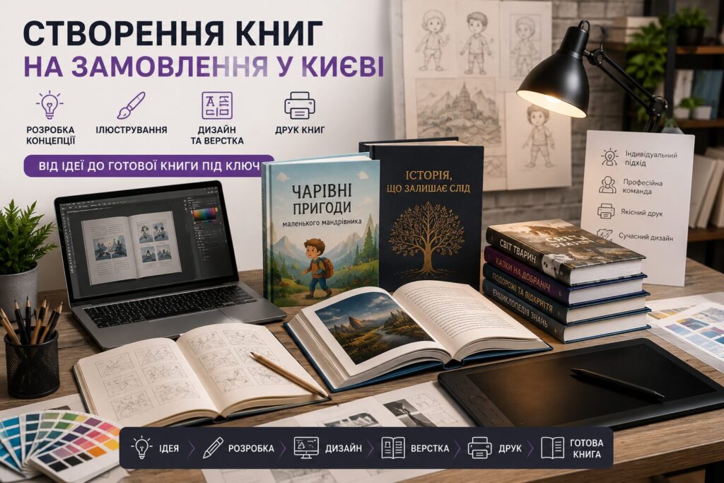 Створення книг на замовлення у Києві – дизайн, верстка та друк книг під ключ