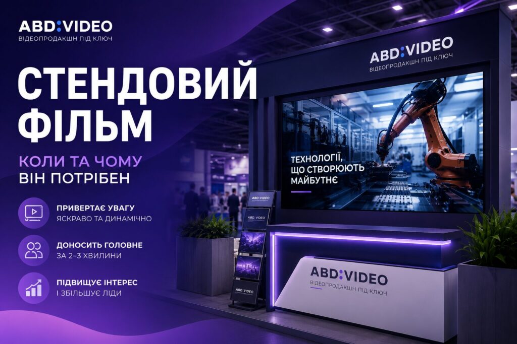 Стендовий фільм для виставки — відеопродакшн ABD-video у Києві